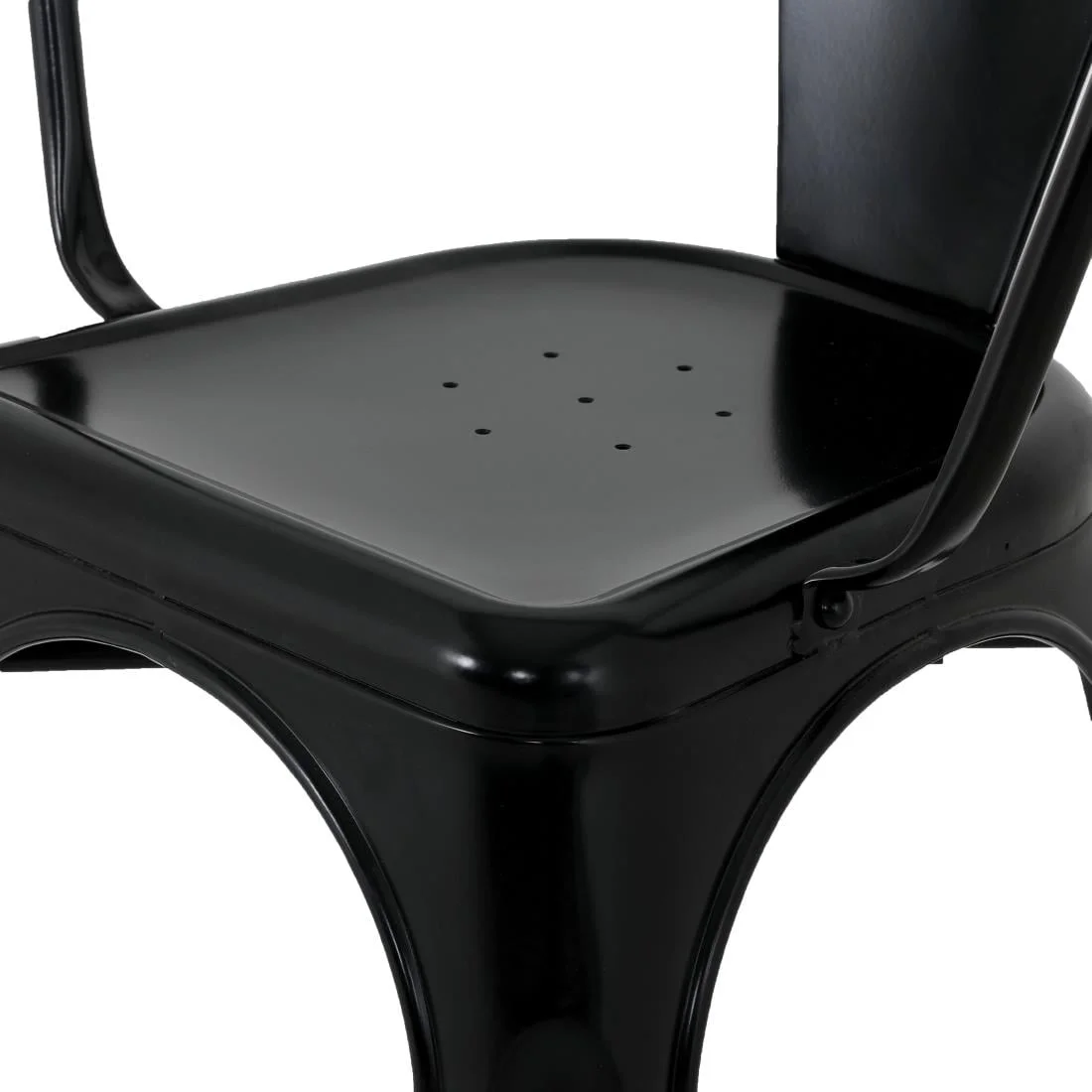 Bolero Bistro Curve Armchairs Black (4 Pack) - Image 14