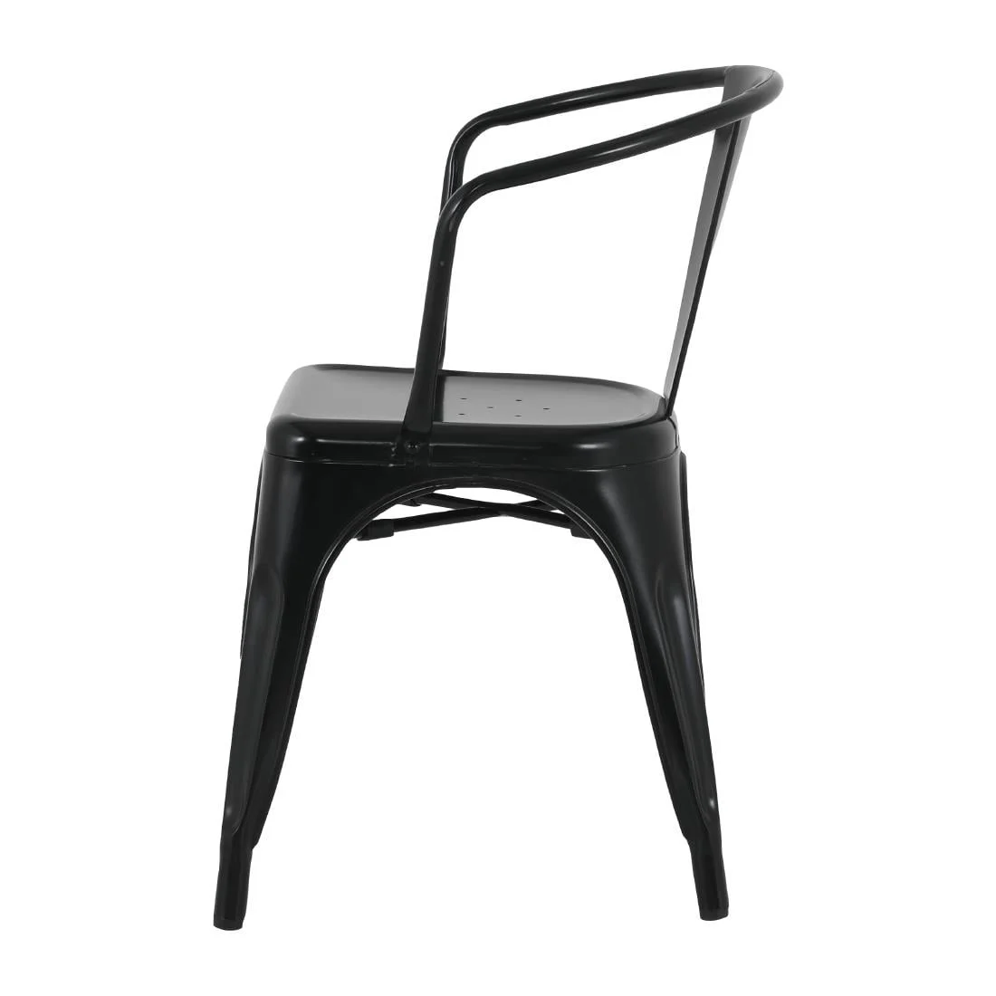 Bolero Bistro Curve Armchairs Black (4 Pack) - Image 16