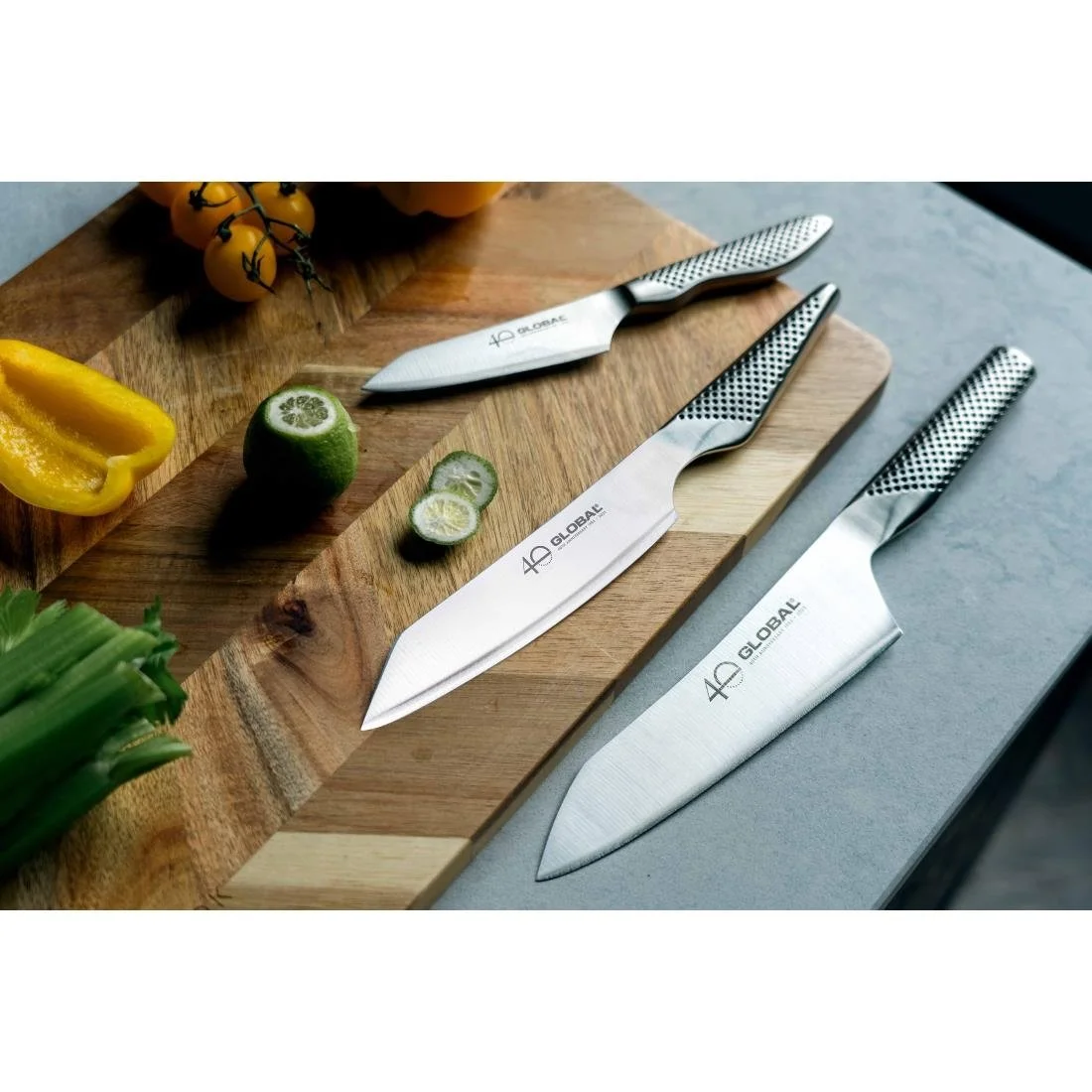 Global 40th Anniversary Limited Edition 3-Piece Knife Set - Image 4