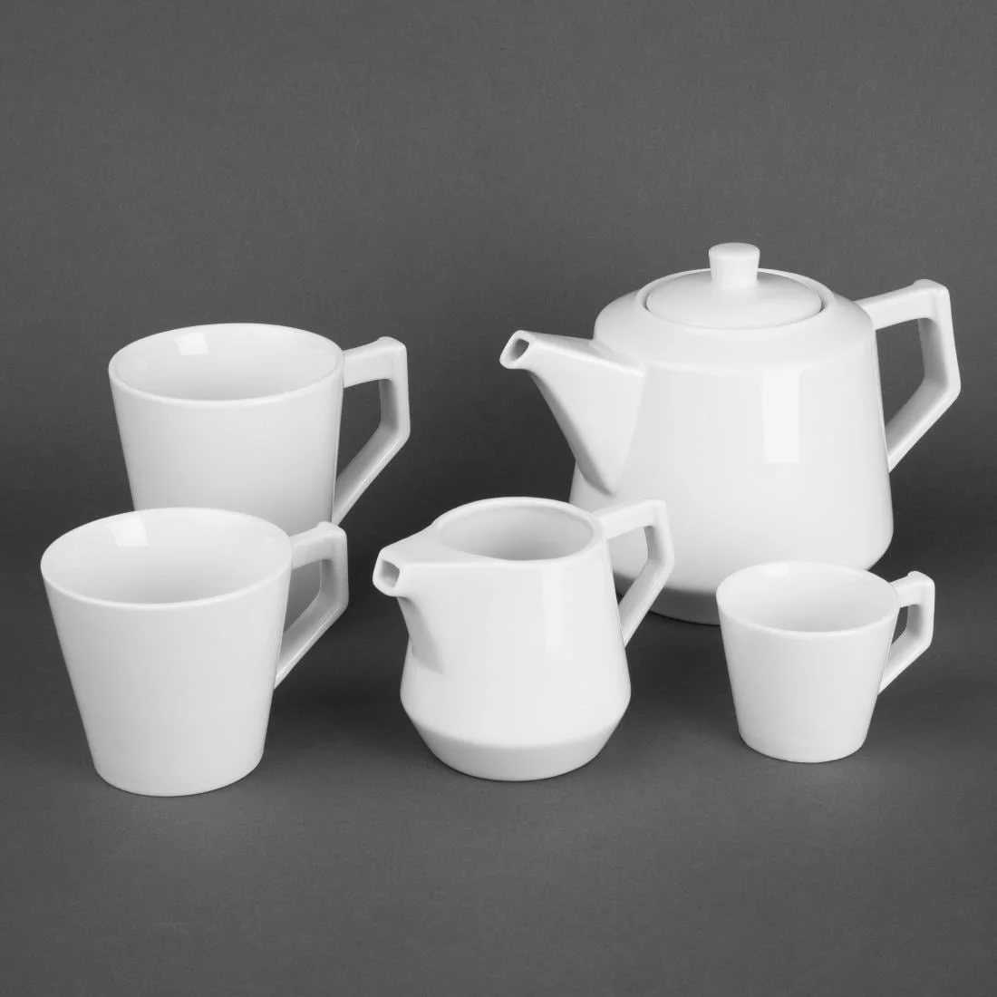 Olympia Whiteware Deco Teapots 820ml (2 Pack) - Image 9