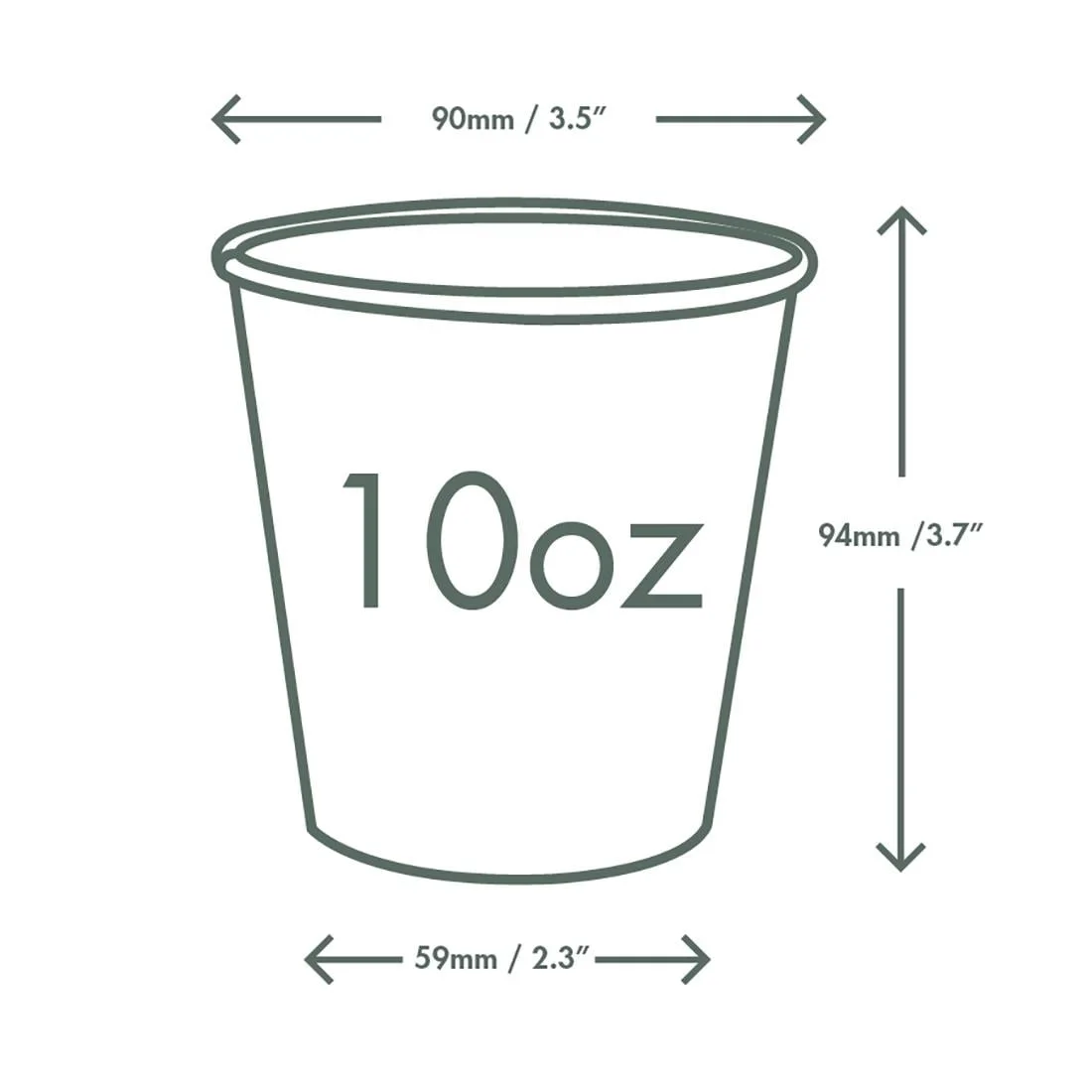 Vegware Paper Cold Cups 89-Series 10oz/285ml (1000 Pack) - Image 4