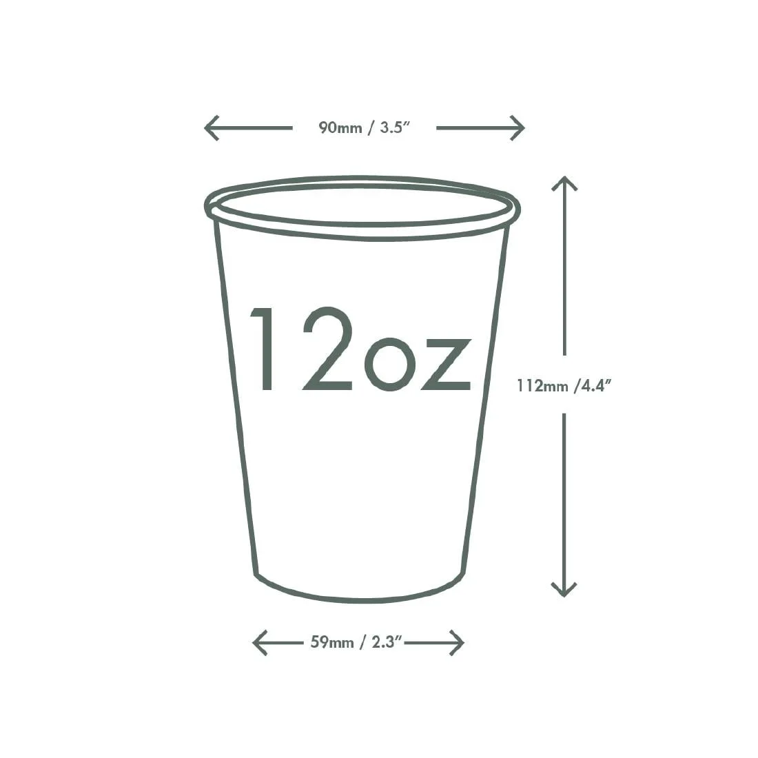 Vegware Paper Cold Cups 89-Series 12oz/360ml (1000 Pack) - Image 5