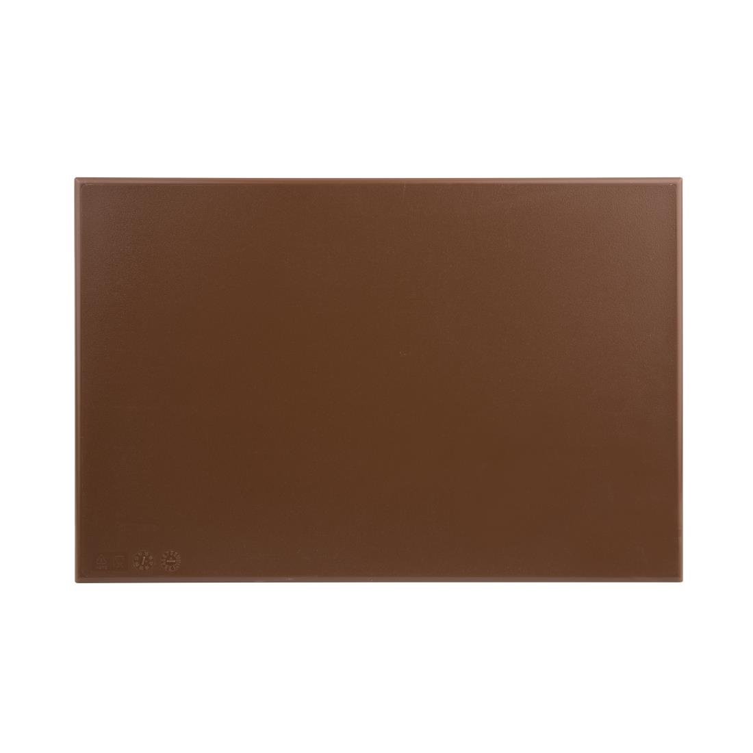 Hygiplas High Density Brown Chopping Board Standard