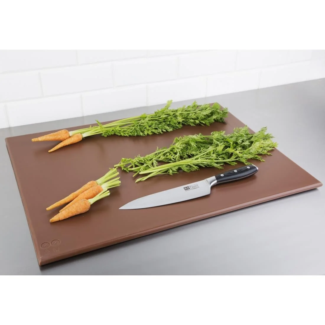 Hygiplas High Density Brown Chopping Board Large - Image 3
