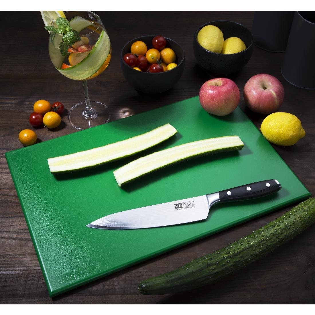Hygiplas High Density Green Chopping Board Standard