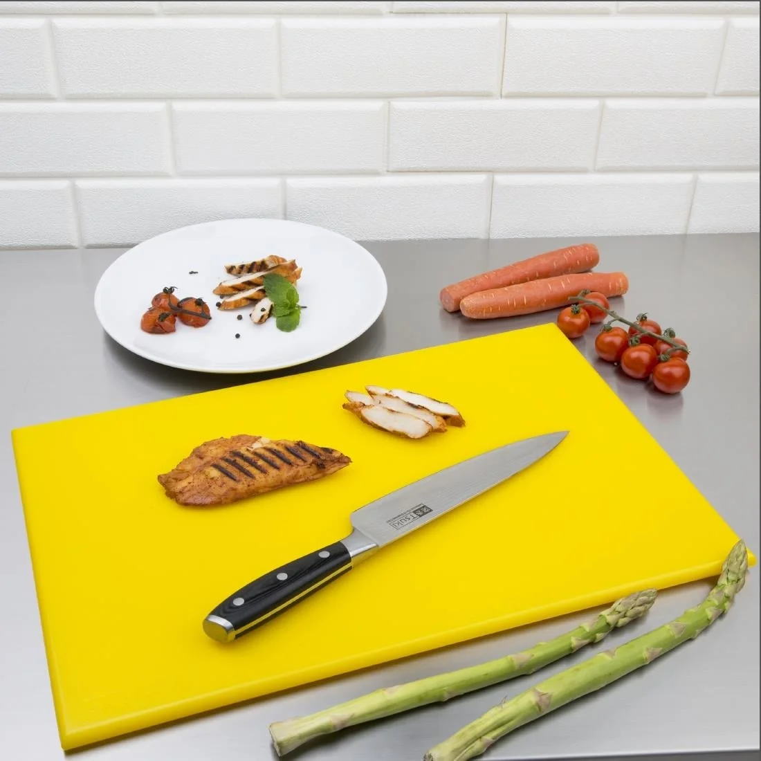 Hygiplas High Density Yellow Chopping Board Standard - Image 8