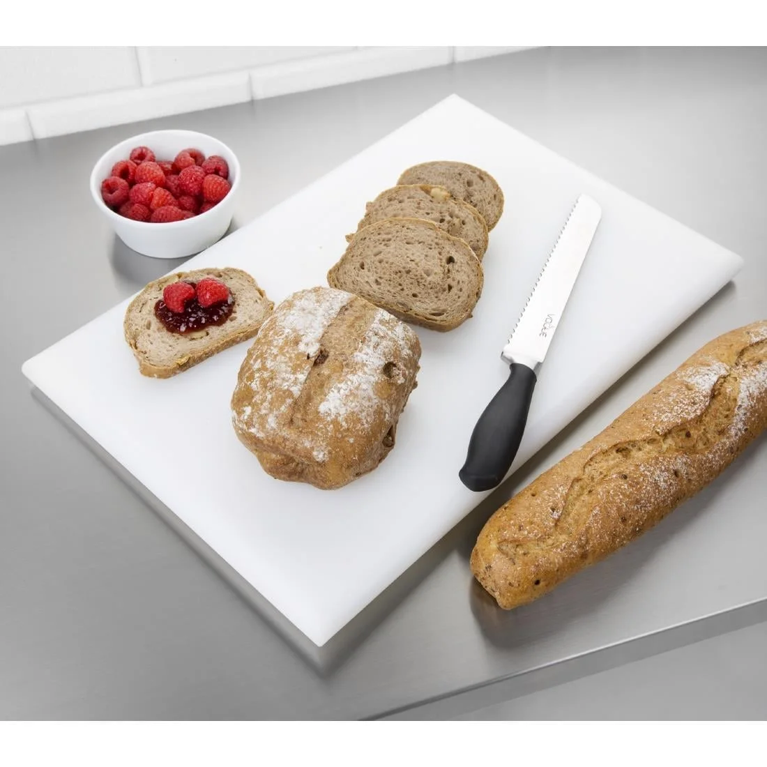 Hygiplas Extra Thick High Density White Chopping Board - Image 4