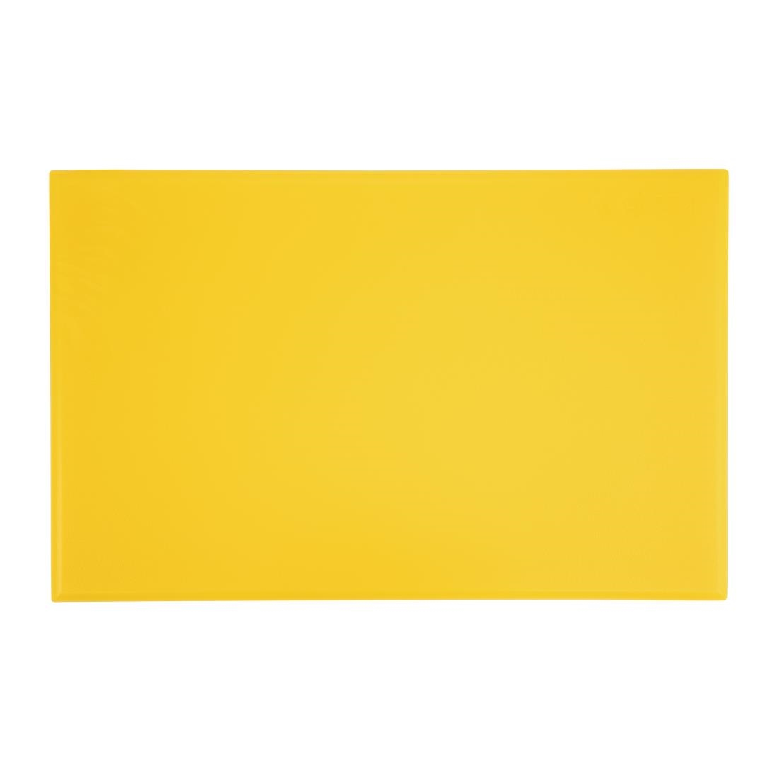 Hygiplas Extra Thick High Density Yellow Chopping Board