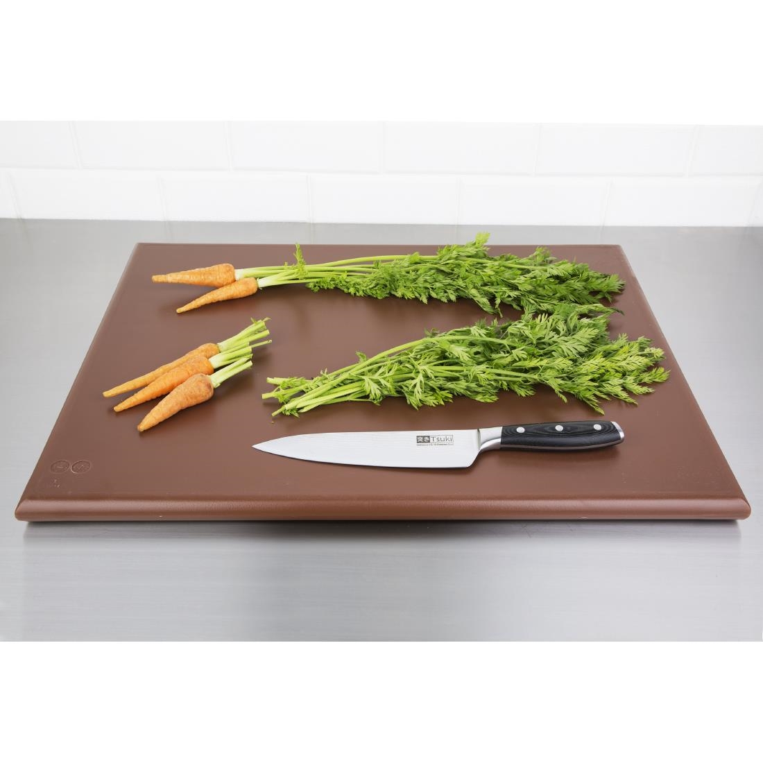 Hygiplas Extra Large High Density Brown Chopping Board