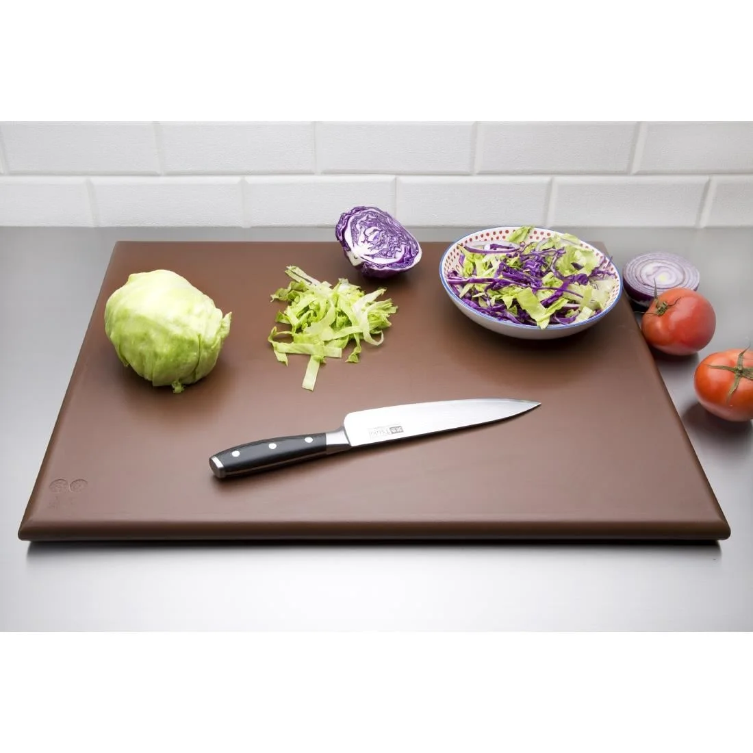 Hygiplas Extra Large High Density Brown Chopping Board - Image 7