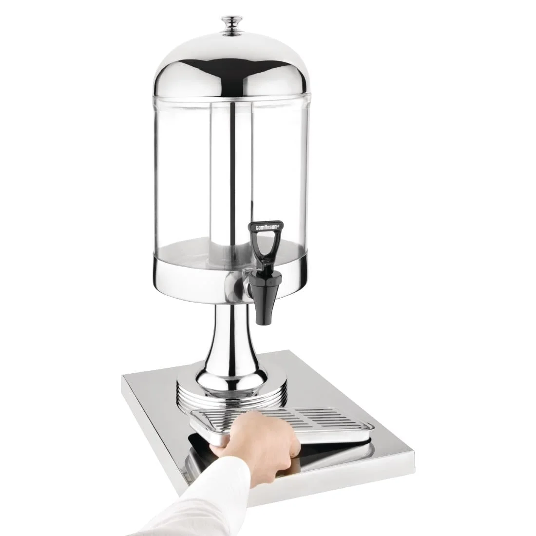 Olympia Single Juice Dispenser with Drip Tray - Image 3