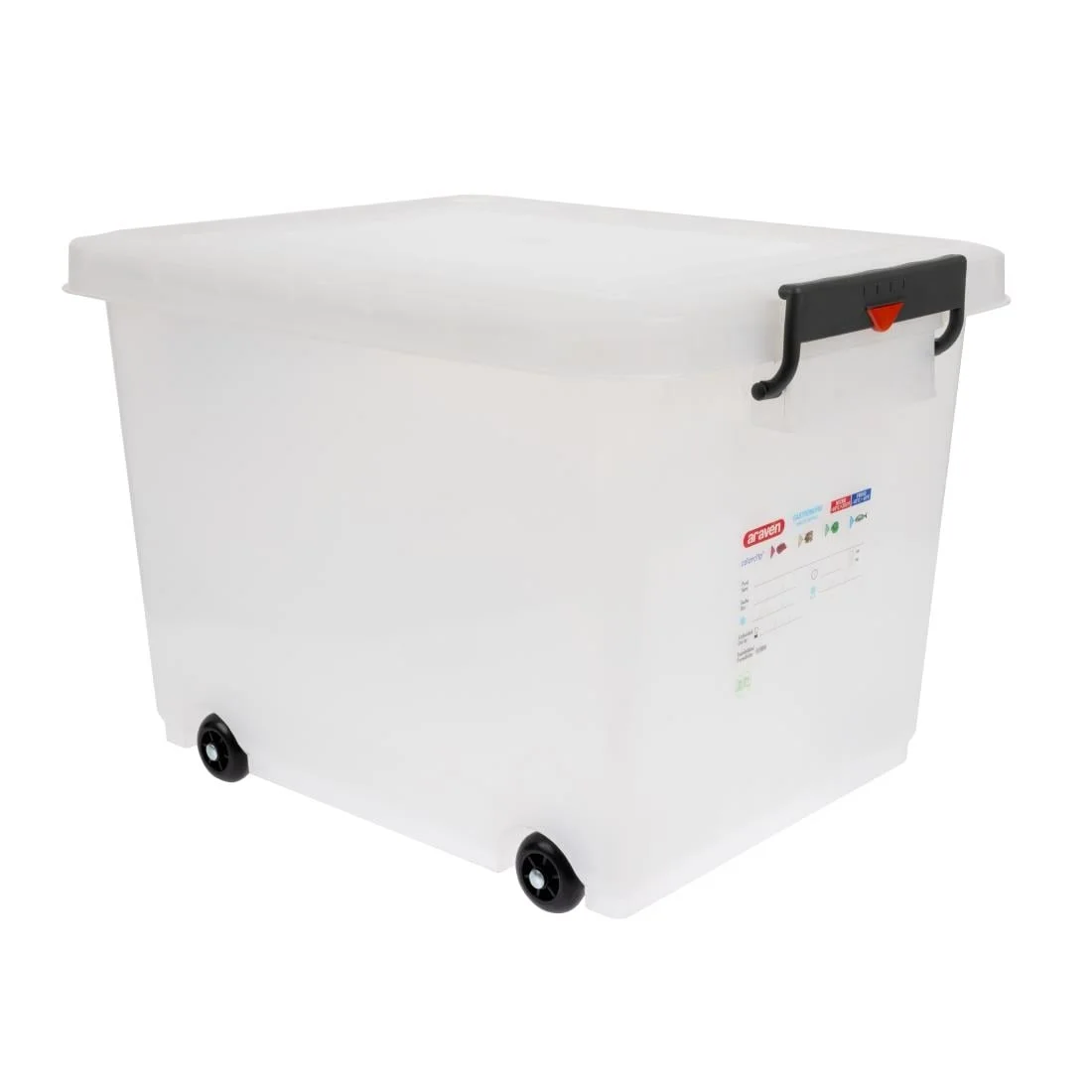 Mobile Food Storage Bin with Lid - Image 3