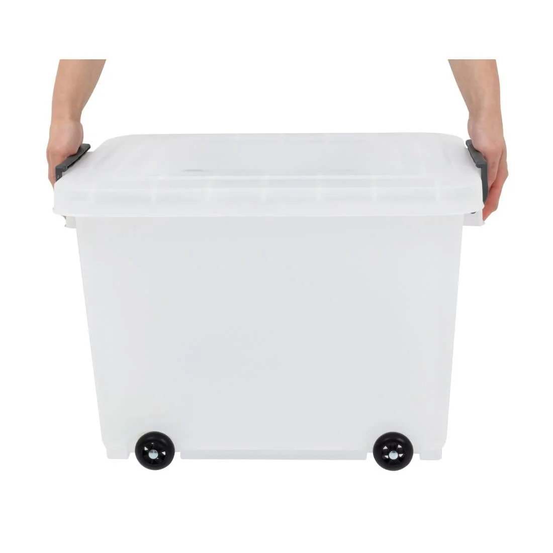 Mobile Food Storage Bin with Lid - Image 6