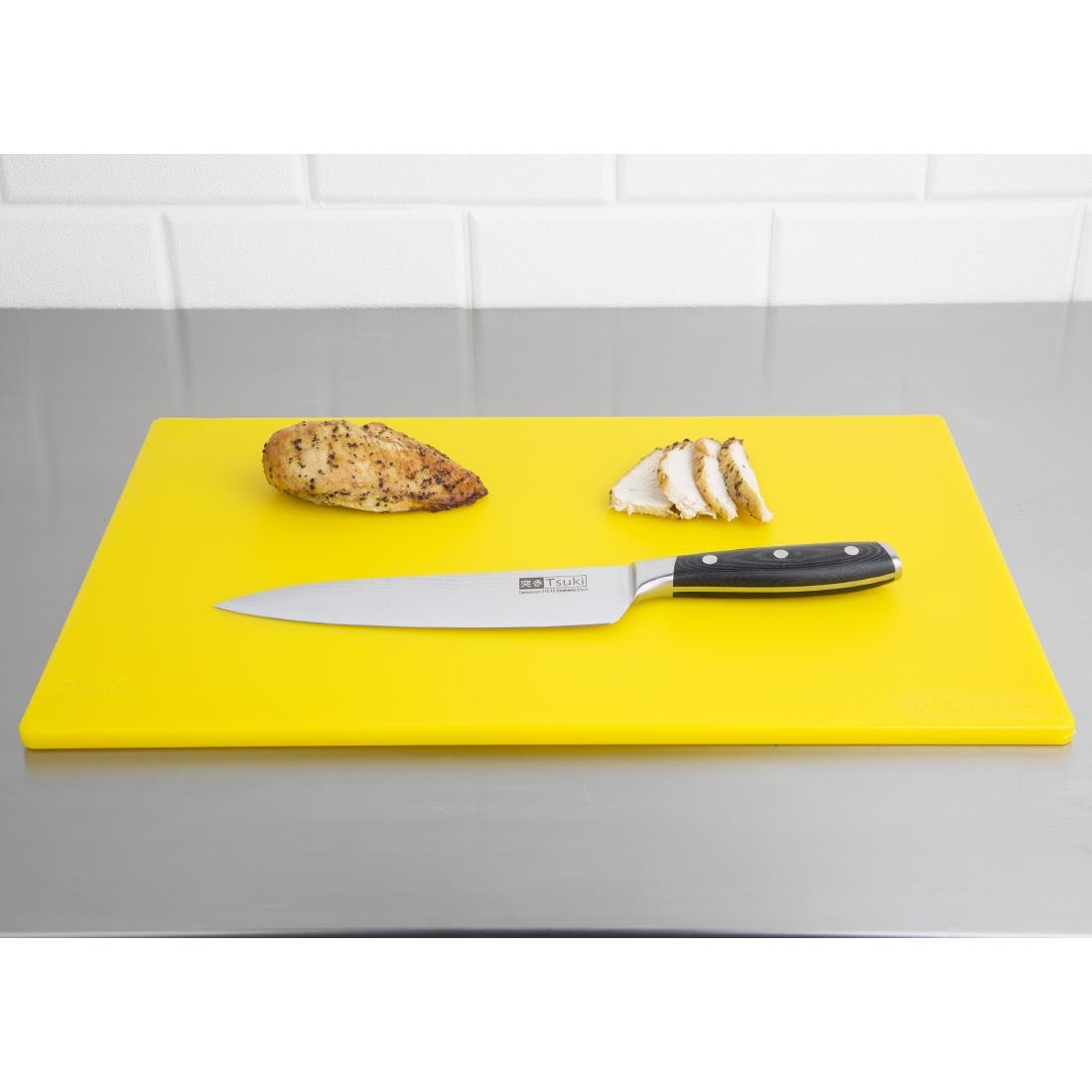 Hygiplas Standard Low Density Yellow Chopping Board