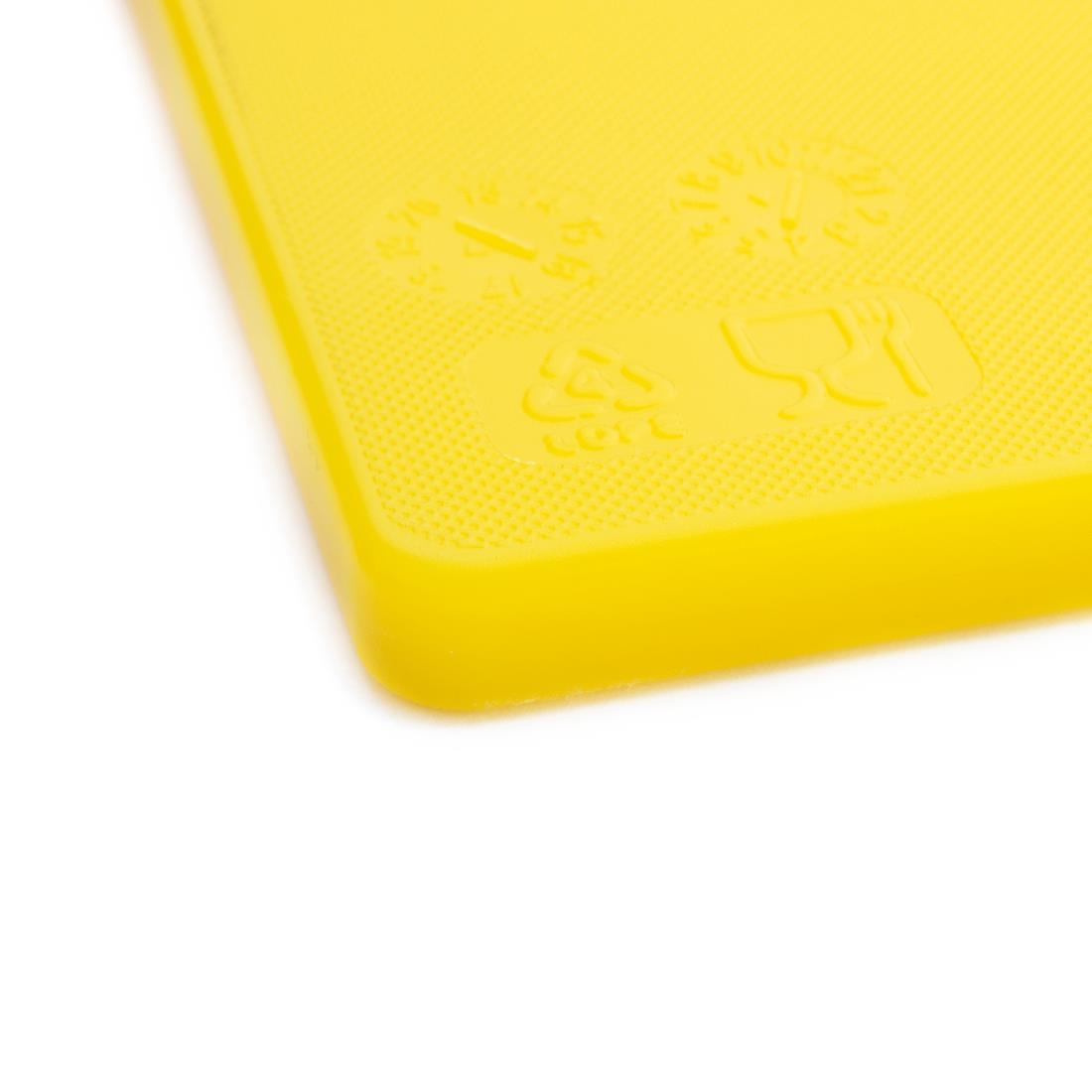 Hygiplas Standard Low Density Yellow Chopping Board