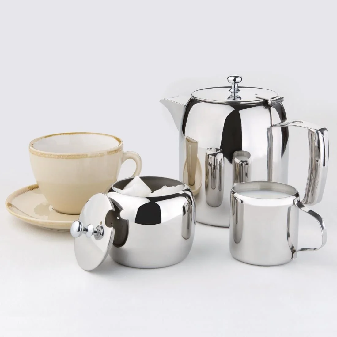 Olympia Cosmos Teapot Stainless Steel 32oz - Image 4