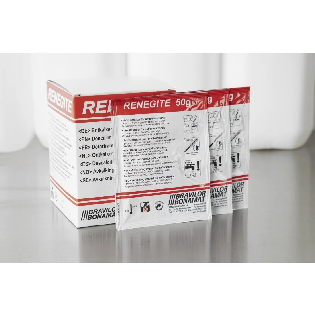 Bravilor Renegite Descaler Sachets Box of 15 - Image 5
