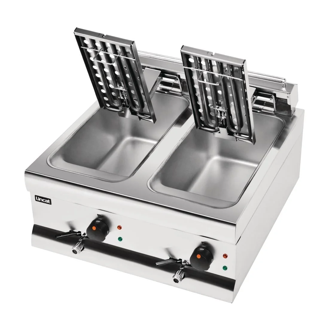 Lincat Silverlink Double Tank Countertop Fryer DF66 - Image 2