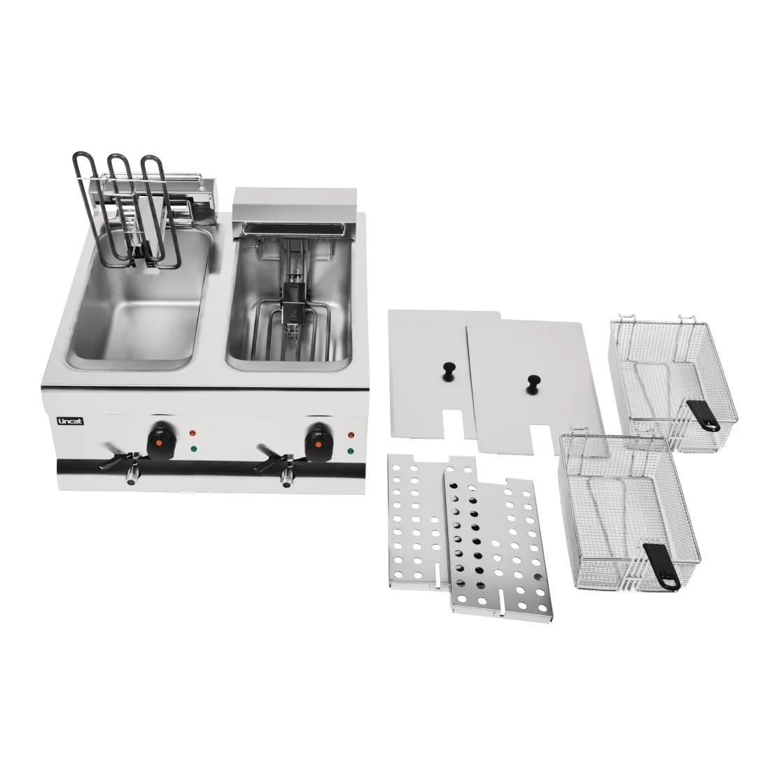 Lincat Silverlink Double Tank Countertop Fryer DF66 - Image 3