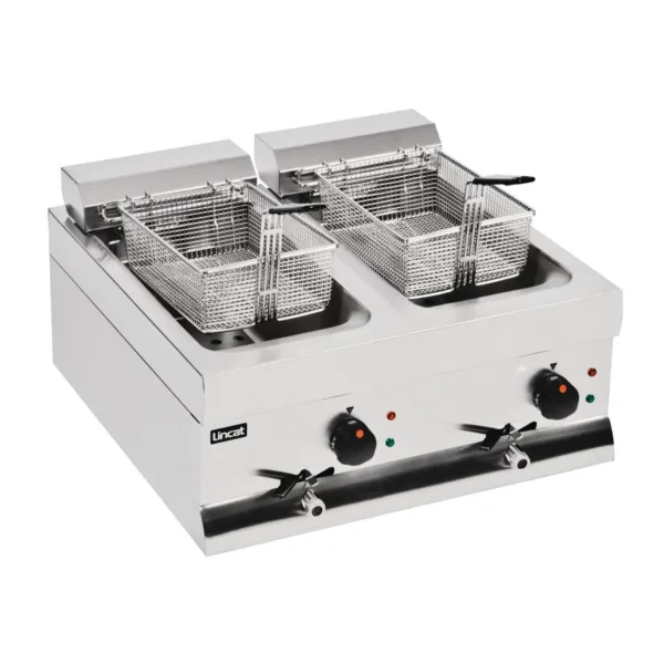 Lincat Silverlink Double Tank Countertop Fryer DF66