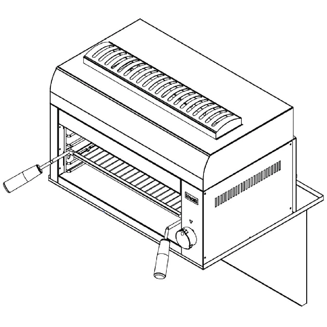 Wall Shelf for Lincat Salamander Grill - Ref GR3/WS - Image 2