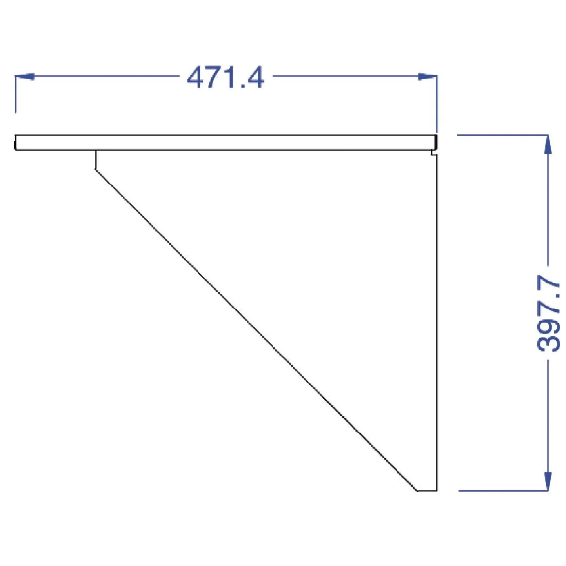 Wall Shelf for Lincat Salamander Grill - Ref GR3/WS - Image 4
