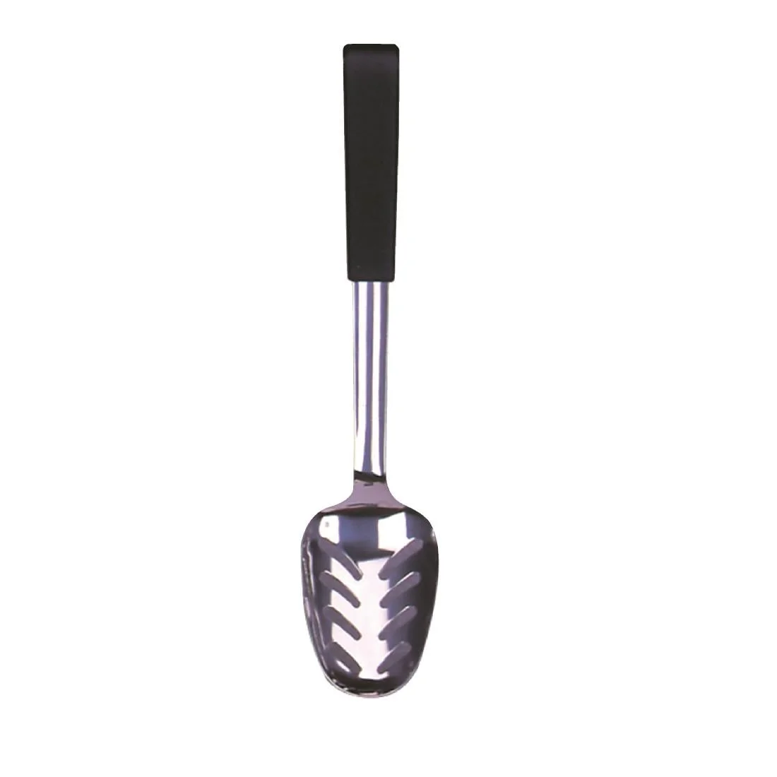 Mermaid Le Buffet Black Handled Serving Spoon Perforated 240mm - Image 2