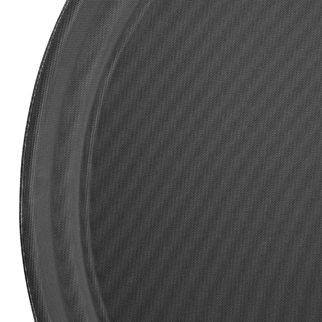 Kristallon Fibreglass Round Non Slip Tray Black 14 in - Image 3
