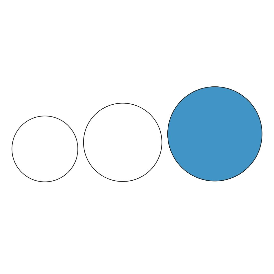 Kristallon Plastic Round Anti Slip Tray Black 16 in