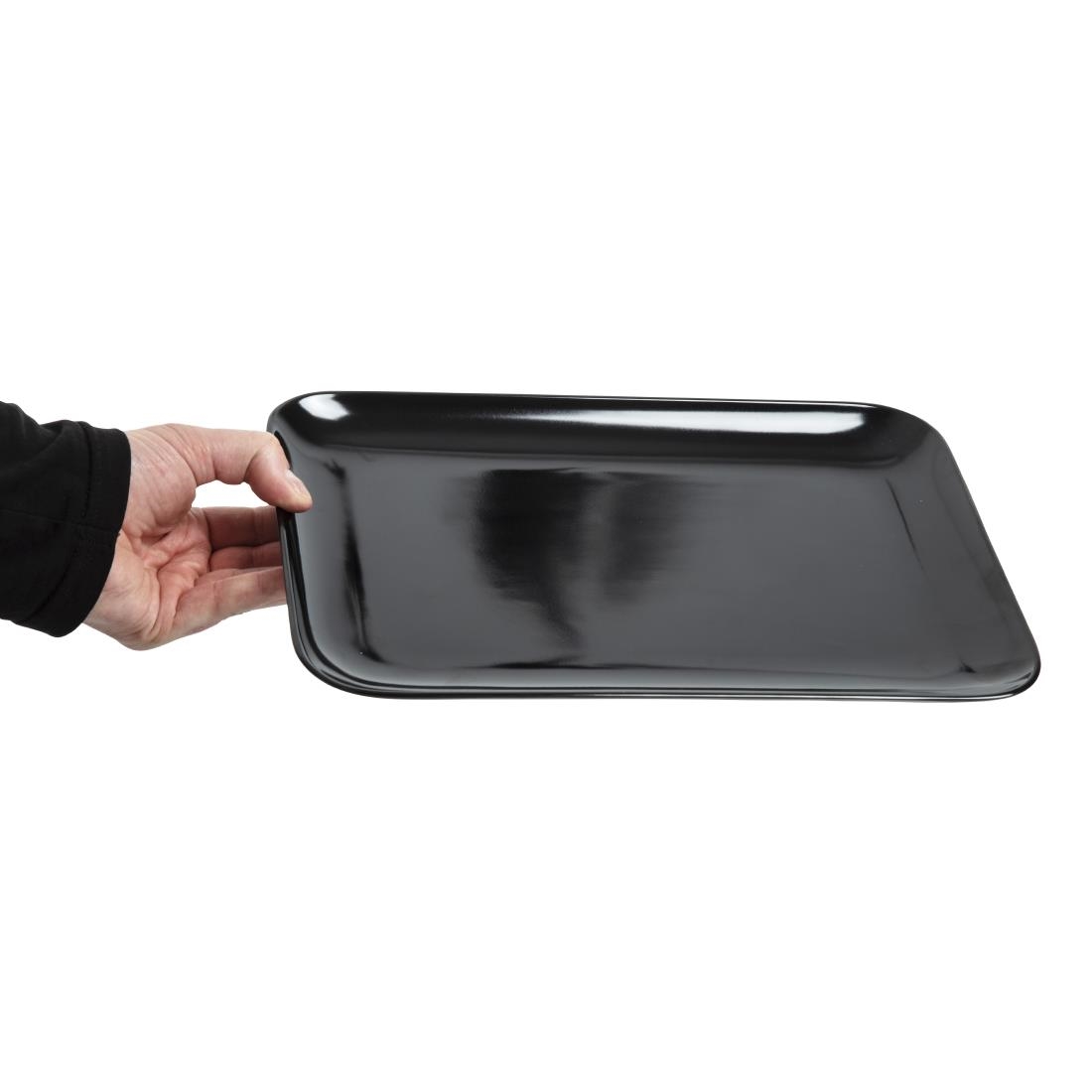 Rectangular Black Large Platter