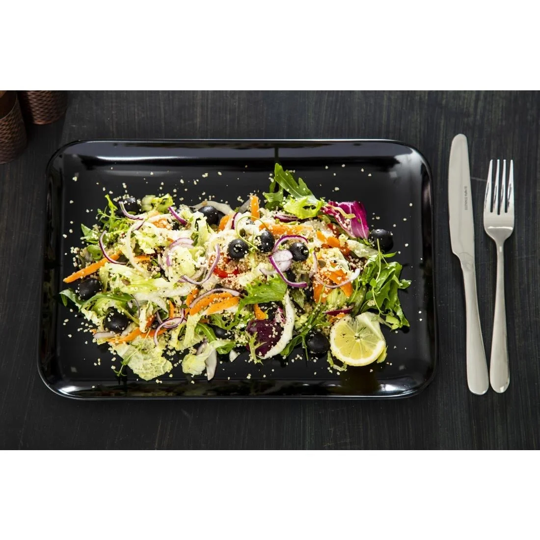 Rectangular Black Large Platter - Image 7