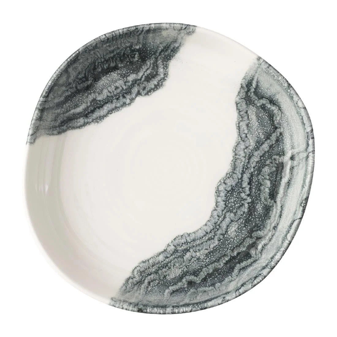 Churchill Tide Black Organic Walled Bowls 230mm (6 Pack)