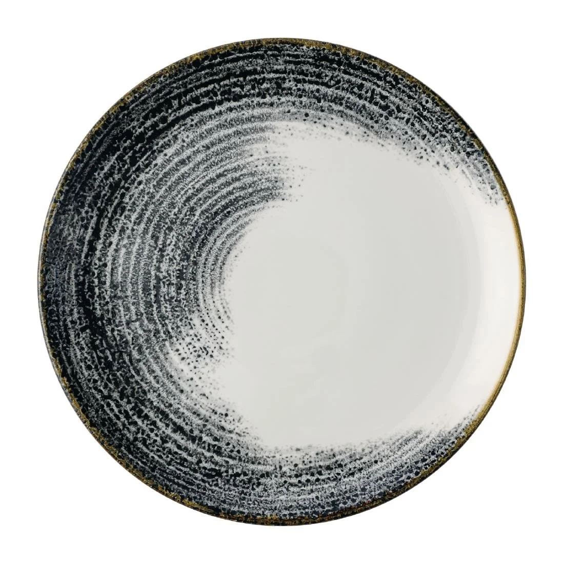 Churchill Homespun Accents Black Evolve Coupe Plates 260mm (12 Pack)