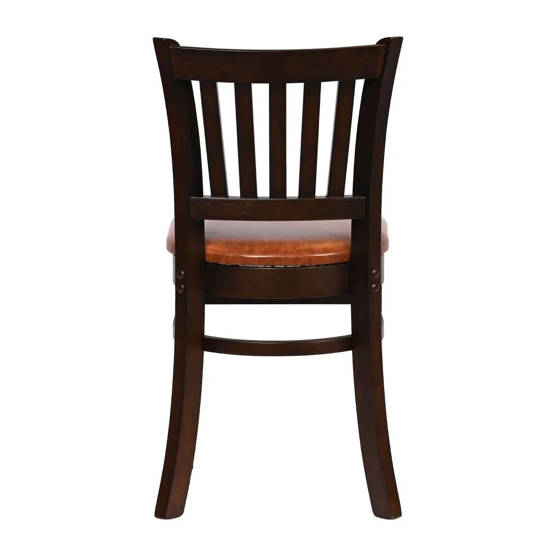 Turin Dining Table with 4 Manhattan Chairs in Dark Walnut with Bison Tan - Image 5