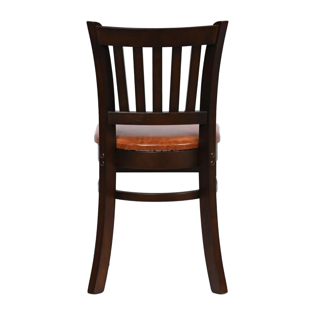 Turin Dining Table with 4 Manhattan Chairs in Dark Walnut with Bison Tan - Image 5