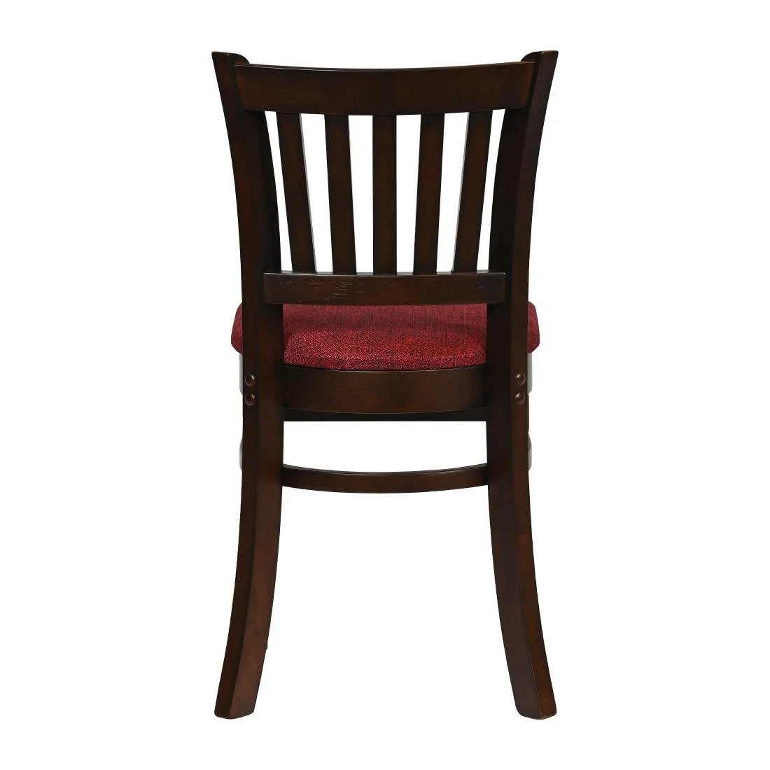 Turin Dining Table with 4 Manhattan Chairs in Dark Walnut with Shetland Scarlett - Image 5