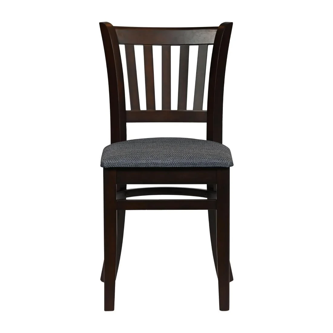 Turin Dining Table with 4 Manhattan Chairs in Dark Walnut with Shetland Sea - Image 3