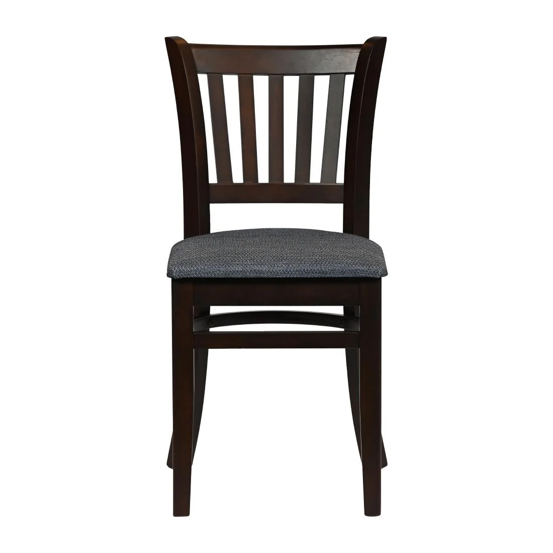 Turin Dining Table with 4 Manhattan Chairs in Dark Walnut with Shetland Sea - Image 3