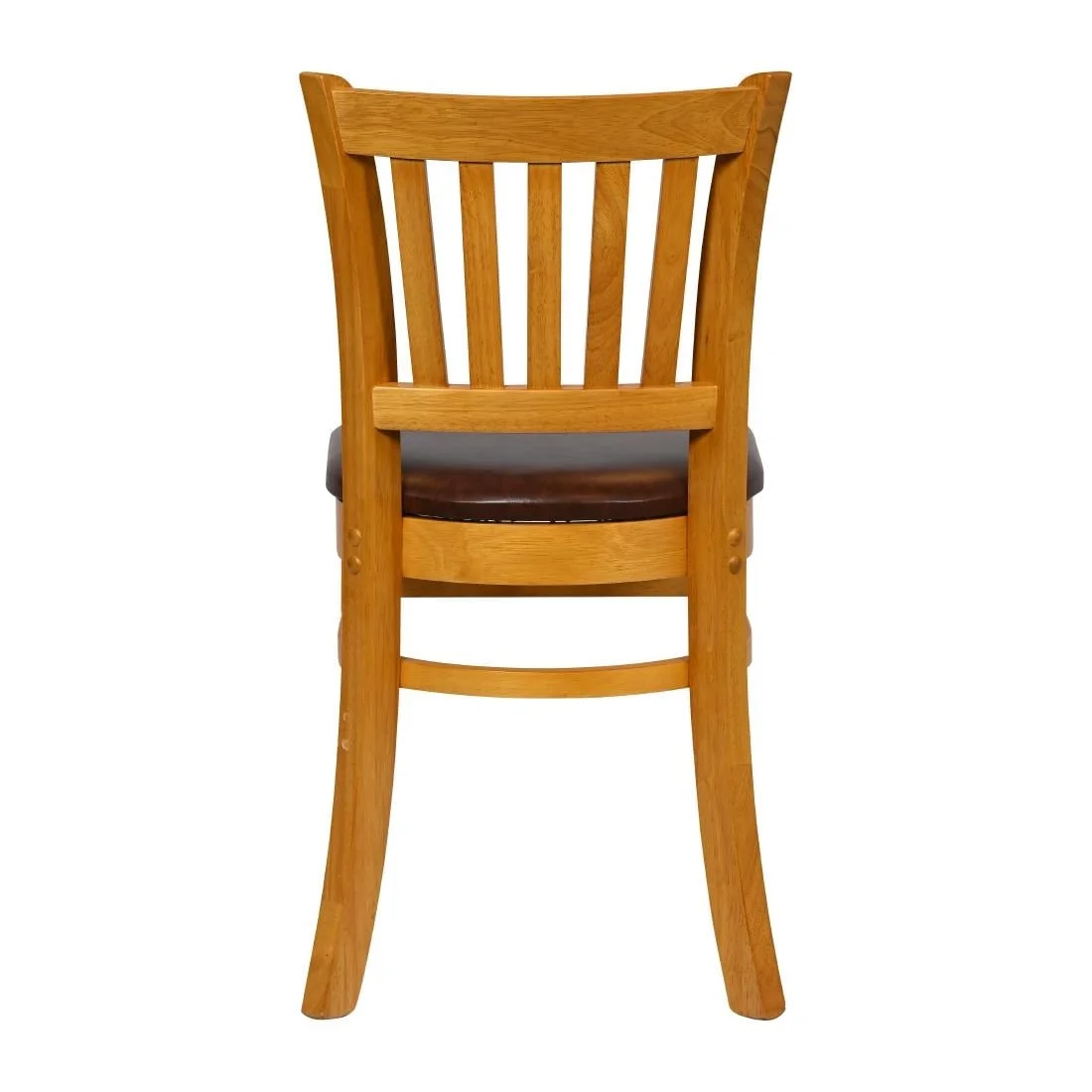 Turin Dining Table with 4 Manhattan Chairs in Soft Oak with Bison Espresso - Image 5