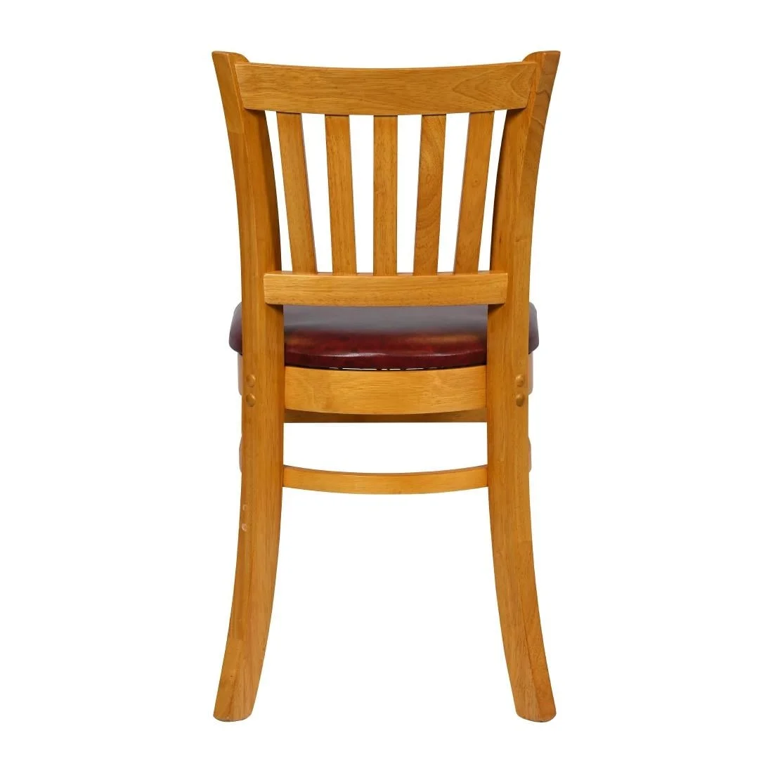 Turin Dining Table with 4 Manhattan Chairs in Soft Oak with Bison Bordeaux - Image 5