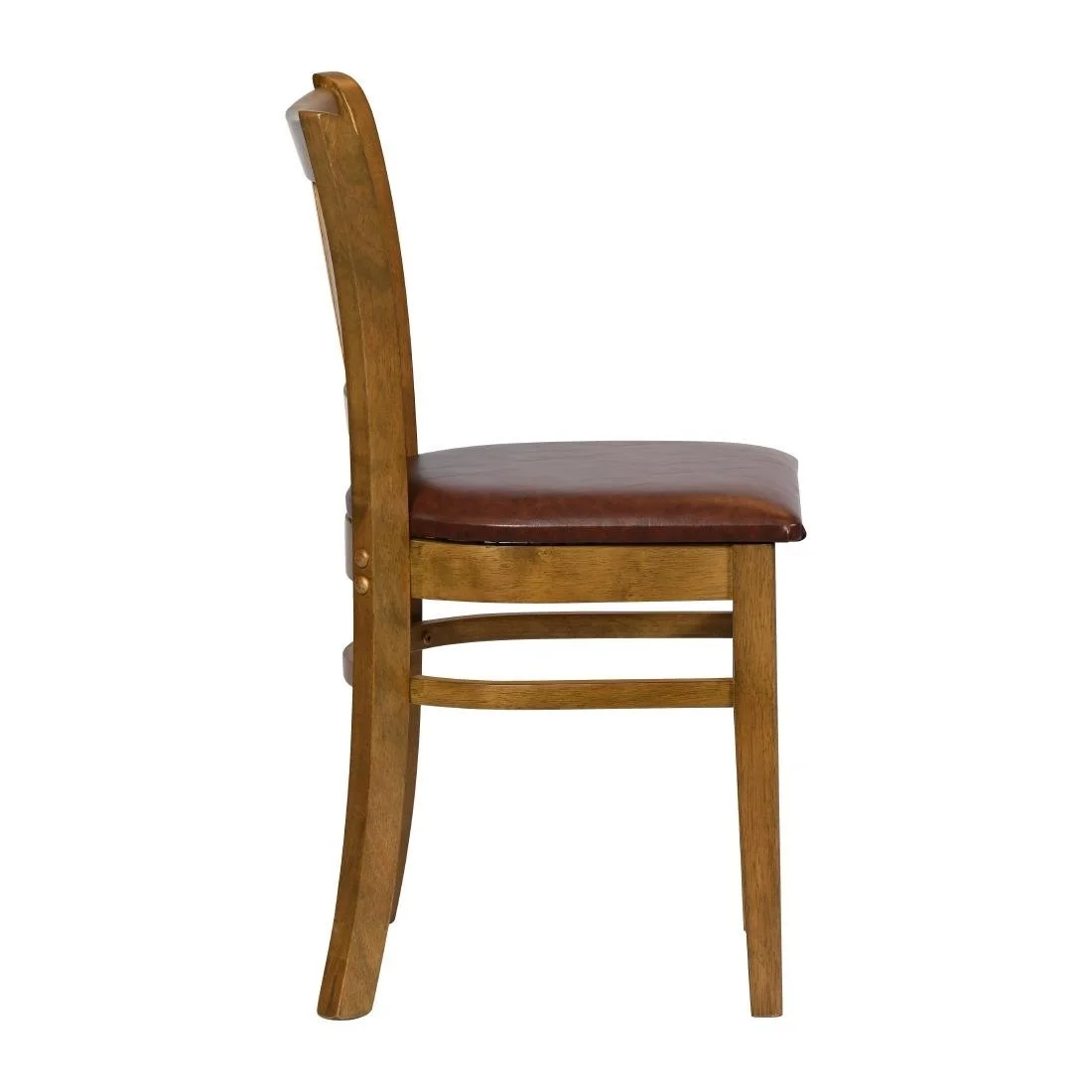 Turin Dining Table with 4 Manhattan Chairs in Weathered Oak with Bison Espresso - Image 4