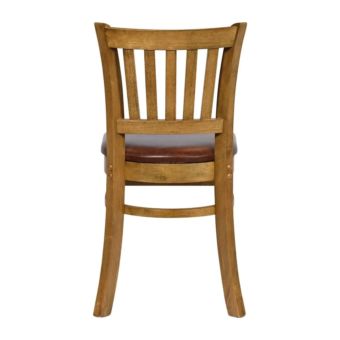 Turin Dining Table with 4 Manhattan Chairs in Weathered Oak with Bison Espresso - Image 5