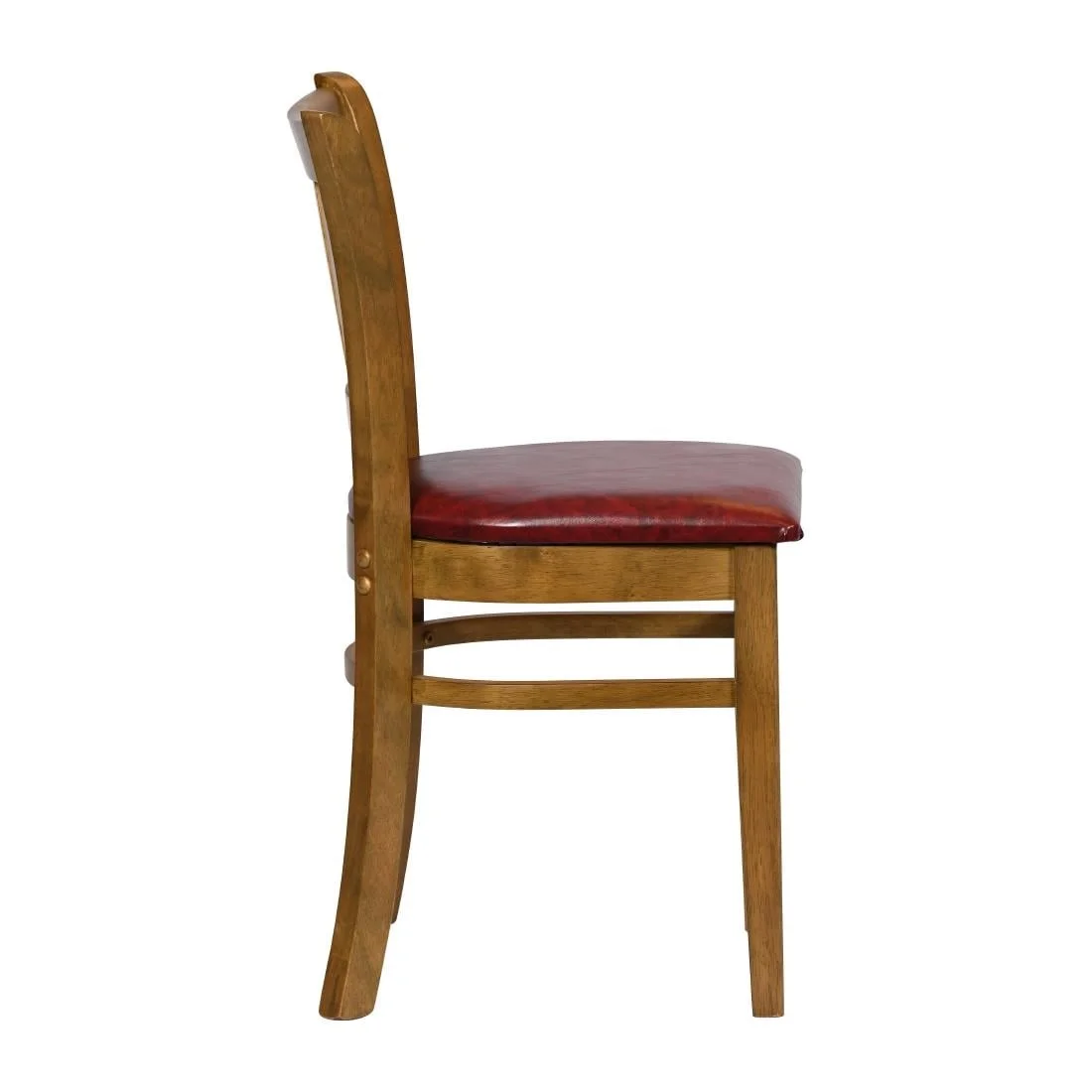 Turin Dining Table with 4 Manhattan Dining Chairs Weathered Oak with Bison Bordeaux - Image 4