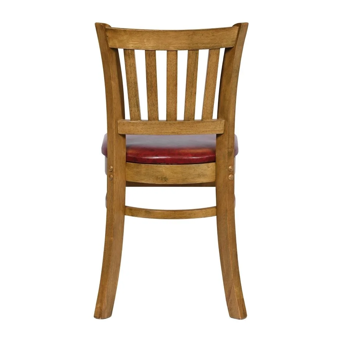 Turin Dining Table with 4 Manhattan Dining Chairs Weathered Oak with Bison Bordeaux - Image 5