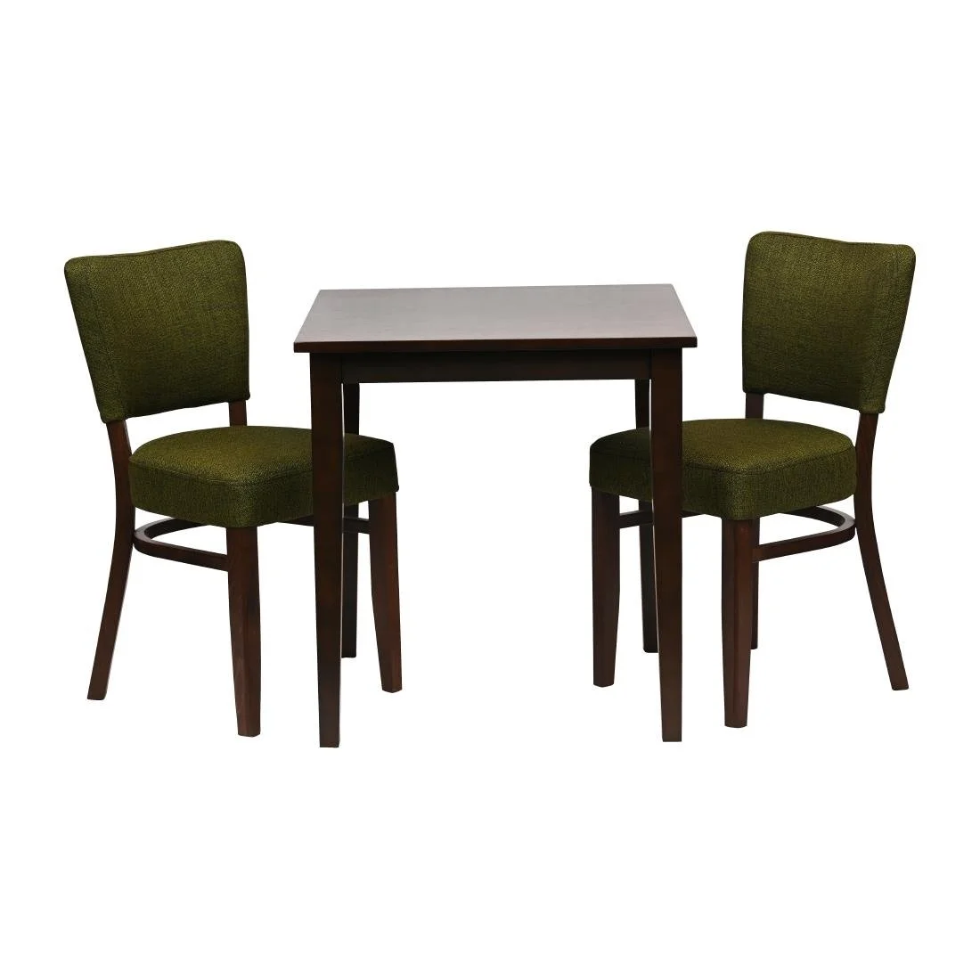 Pimlico Dining Table with 2 Oregon Chairs Set in Dark Walnut & Shetland Forest