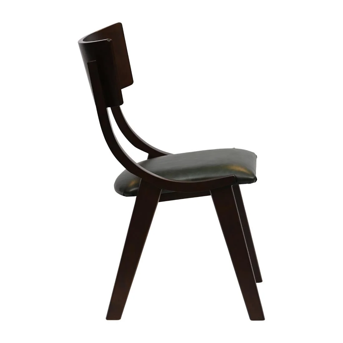 Chelsea Dining Chairs in Dark Walnut with Bison Cedar Seats (6 Pack) - Image 4