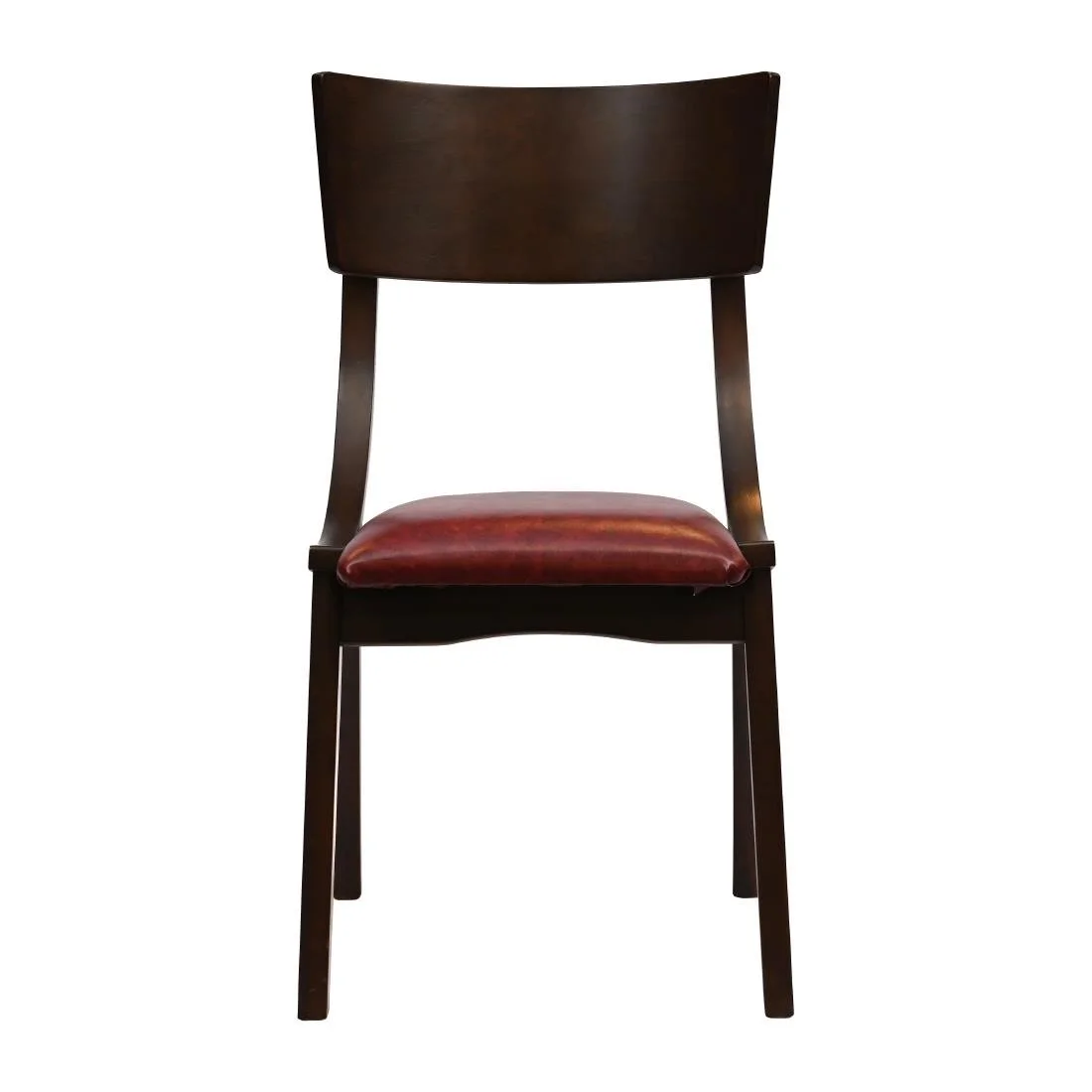 Chelsea Dining Chairs in Dark Walnut with Bison Bordeaux Seats (6 Pack) - Image 3
