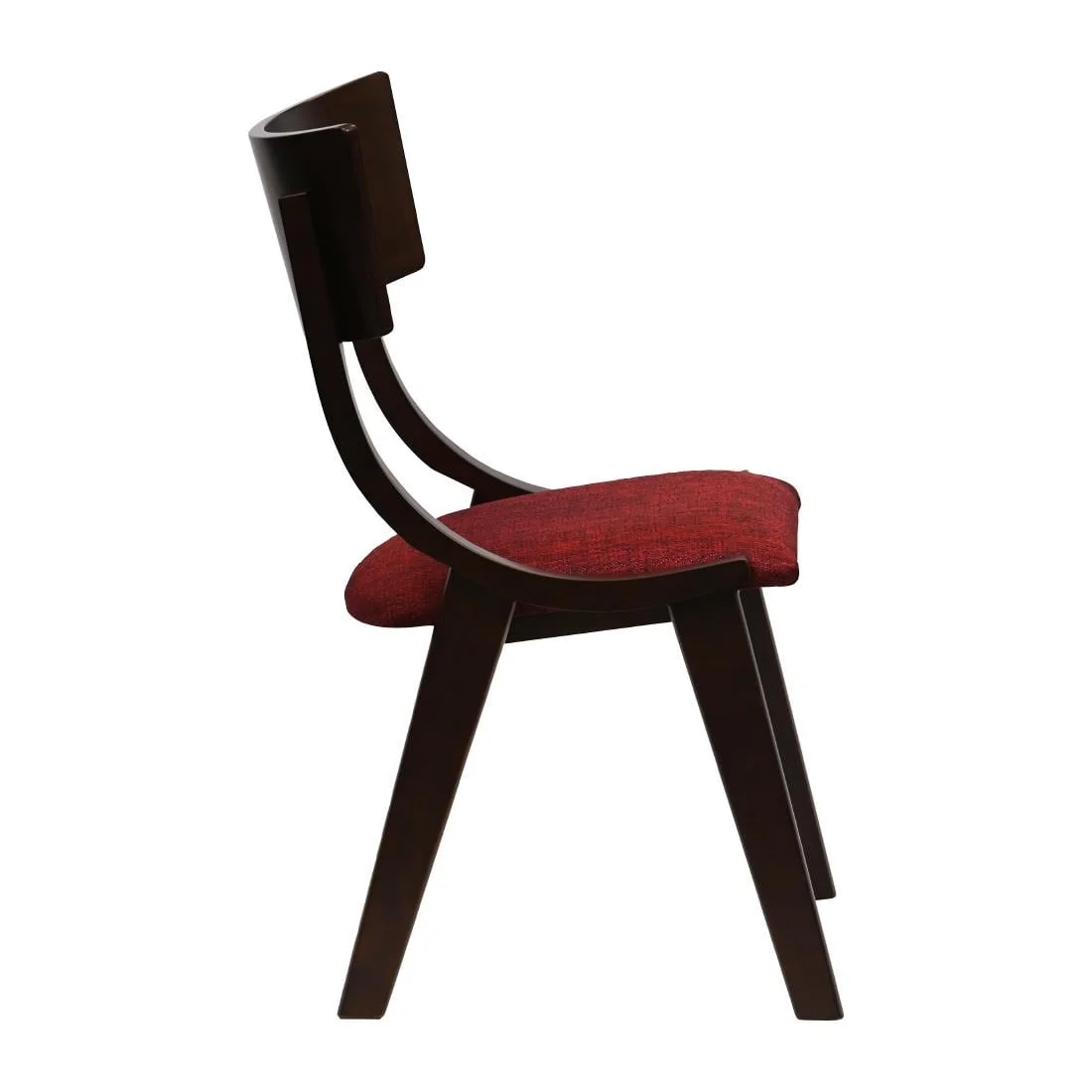 Chelsea Dining Chairs in Dark Walnut with Shetland Scarlett Seats (6 Pack) - Image 4