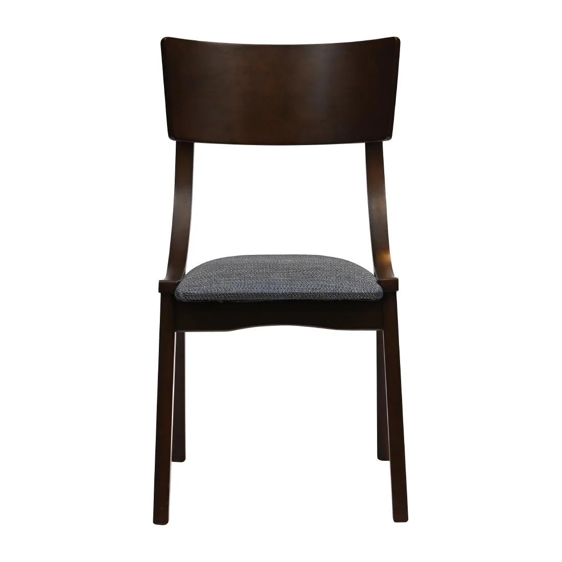 Chelsea Dining Chairs in Dark Walnut with Shetland Sea Seats (6 Pack) - Image 4