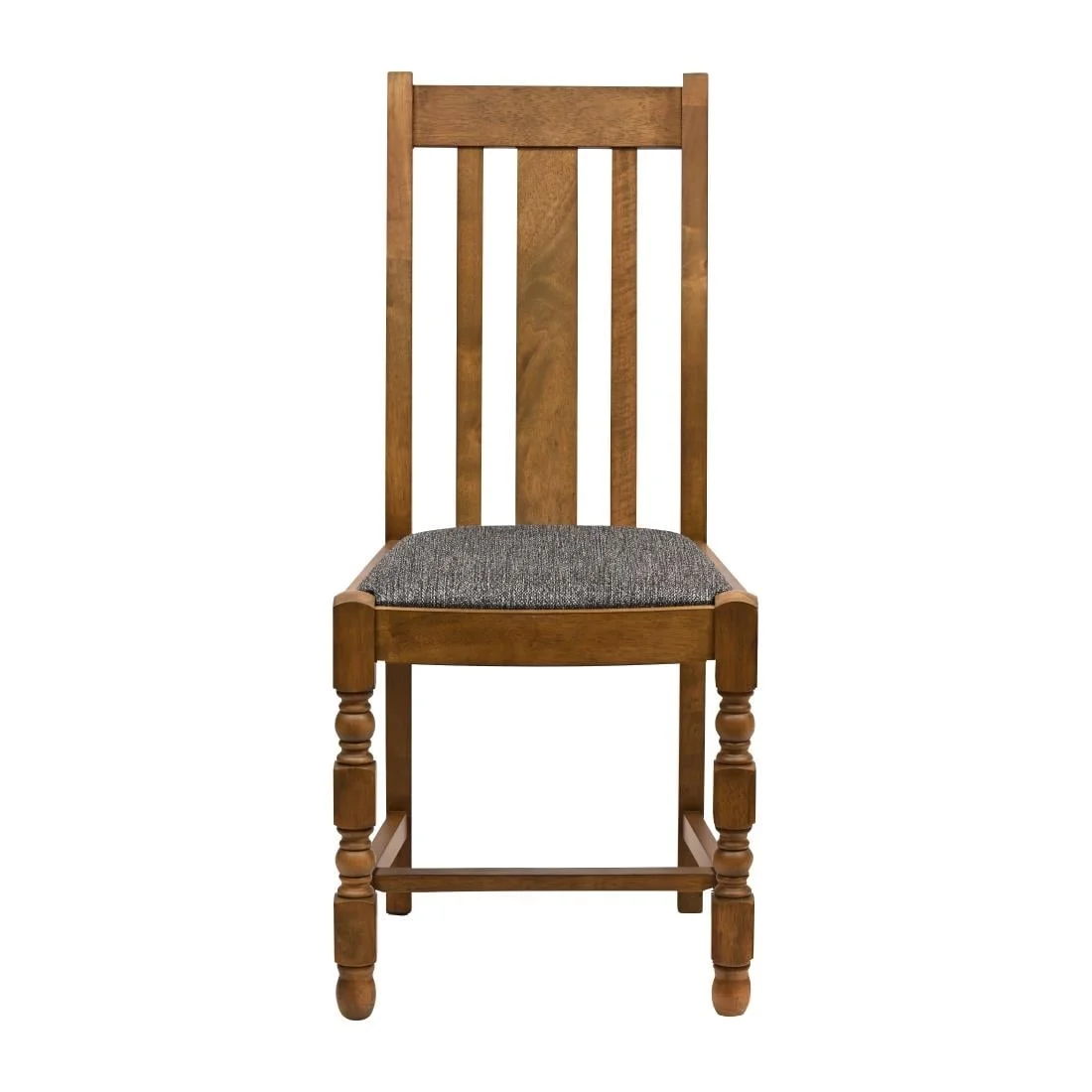 Thame Dining Chairs in Weathered Oak with Shetland Smoke Seat (6 Pack) - Image 3